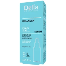 Ser pentru fata & decolteu Collagen Hydrating, 30ml, Delia Cosmetics