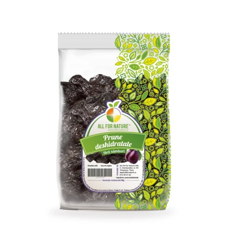 Prune uscate , 500grame, All For Nature