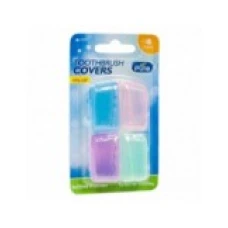 Set 4x Capace Periuta Dinti, allPure, Toothbrush Covers, Protectie Antimicrobiana, Multicolor