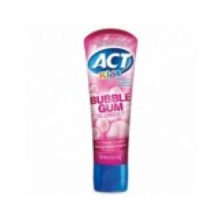 Pasta de Dinti pentru Copii, Act, Bubble Gum Blowout, Aroma Guma de Mestecat, Varsta 2+ ani, cu Fluor, 130gr