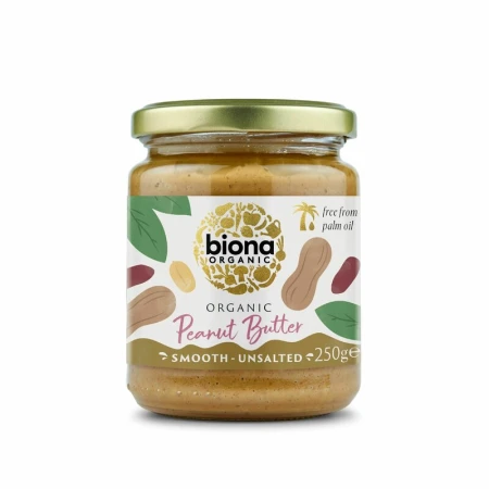 Crema de arahide smooth bio 250g Biona