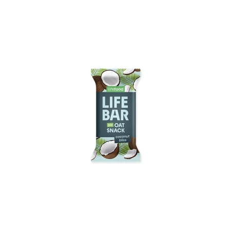 Baton de ovaz cu cocos, bio, 40g, Lifebar