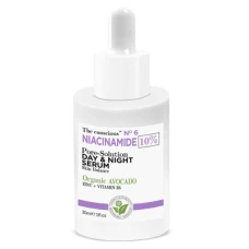 Ser pentru diminuarea porilor cu Niacinamida si Avocado, 30ml, The conscious