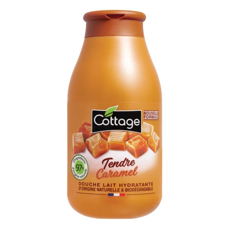 Gel de dus caramel, 250ml, Cottage