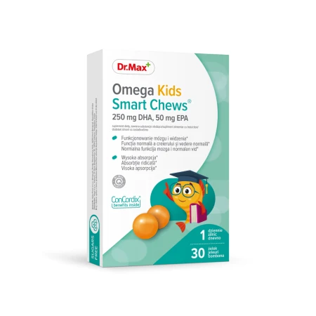 Dr. Max Omega Kids Smart Chews, 30 jeleuri
