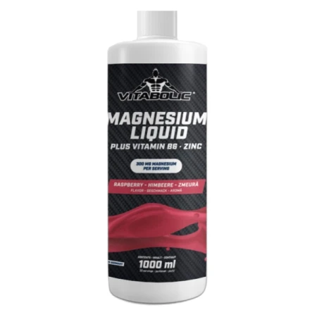 Magnesium Liquid Zmeura, 1l, Vitabolic