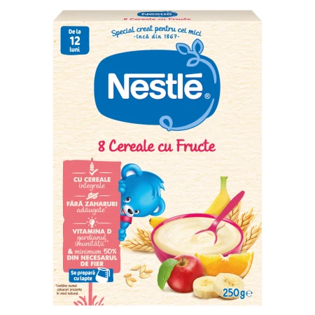 8 Cereale cu fructe +12 luni, 250g, Nestle