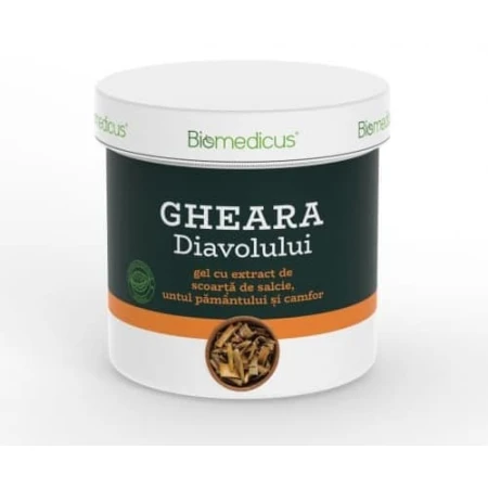 Gel gheara diavolului salcie untul pamantului, 250mililitri, Biomedicus