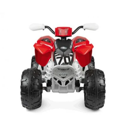 ATV Peg Perego Polaris Outlaw 330 W, 12V, 3 ani+, Negru   Rosu