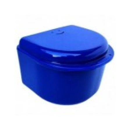 Cutie Depozitare, ZAMO®, pentru Proteza, Aparat Dentar, Lucrari Dentare, Marime Mare, Culoare Bleumarin