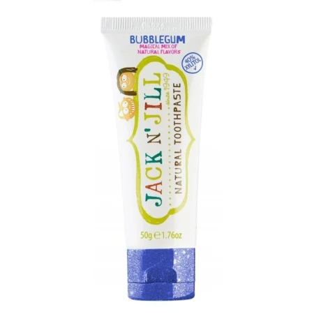 Pasta de dinti naturala pentru copii de la +6 luni cu aroma Bubblegum, Jack N' Jill Kids