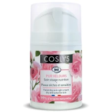 Crema hidratanta bio de zi si noapte pentru ten uscat si sensibil cu trandafiri, 50ml, Coslys