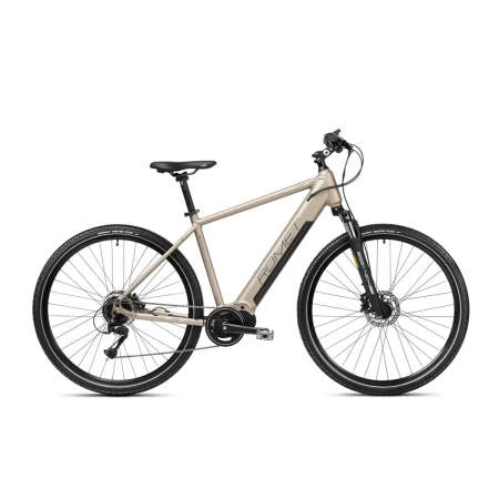 Bicicleta electrica de trekking barbati Romet Orkan 2 M MM Sampanie/Argintiu 2023