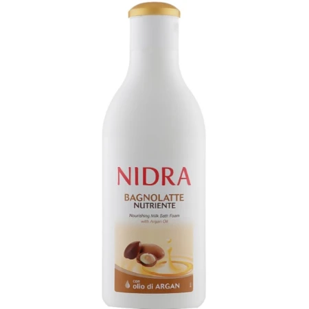 Gel de dus si spuma de baie cu ulei de argan nutritiv, 750ml, Nidra