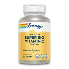 Super Bio Vitamina C 1000mg Solaray, 100 capsule vegetale, Secom