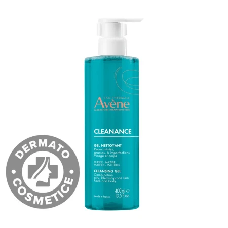 Gel de curatare pentru ten cu tendinta acneica Cleanance, 400ml, Avene