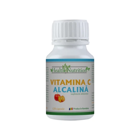 Vitamina C alcalina, 120 capsule, Health Nutrition