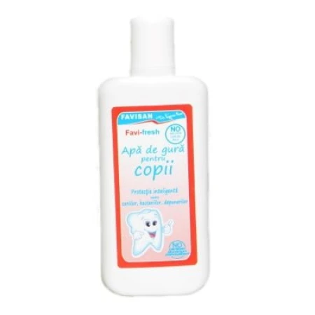 Apa de gura pentru copii, 125 ml, Favisan