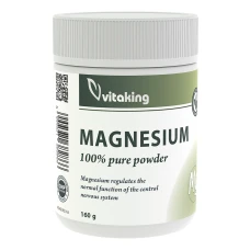 Pulbere de magneziu citrat, 160g, Vitaking