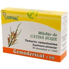 Gemoderivat din mladite si muguri de Catina Rosie, 30 monodoze, Hofigal