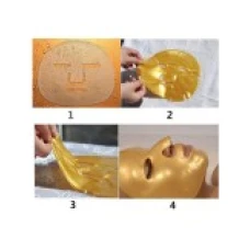 Masca Colagen, Gold Mask, pentru Fata, impotriva Ridurilor, Cearcanelor, 1 buc/set