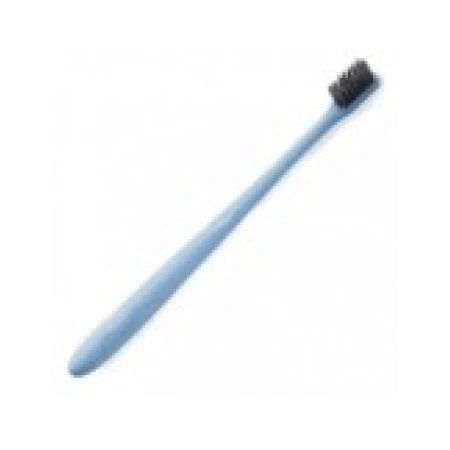 Periuta de Dinti Manuala, Zamo®, din Polyacril si Fibre de Bambus, Soft, Culoare Albastra