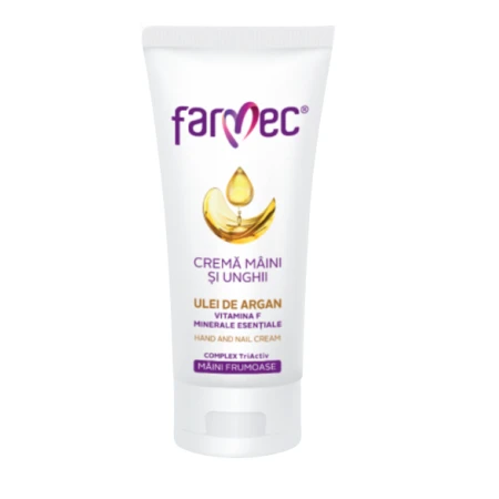 Crema pentru maini si unghii cu argan, 100ml, Farmec
