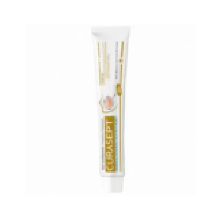 Pasta de Dinti, Curasept, Protective, Clorhexidina 0.2%, cu Colostru, impotriva Inflamatiilor Bucale, fara Fluor, 75ml