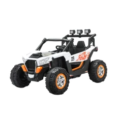UTV electric 4x4, pentru 2 copii, Kinderauto RZR2000, 180W, 12V, echipare PREMIUM, alb
