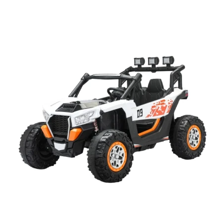UTV electric 4x4, pentru 2 copii, Kinderauto RZR2000, 180W, 12V, echipare PREMIUM, alb