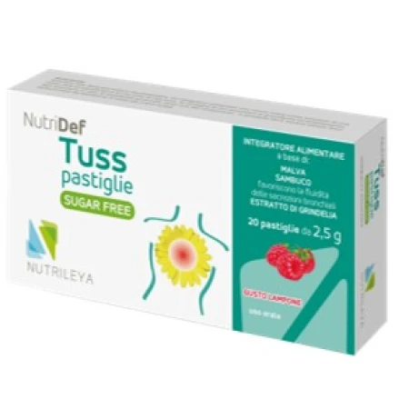 Capsule zmeura fara zahar NutriDef Tuss, 20 capsule, Nutrileya