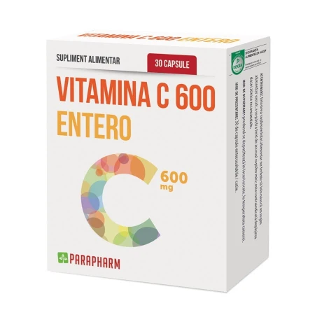 Vitamina C Entero, 600miligrame, 30 comprimate, Quantum Pharm