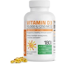 Vitamina D3 10000UI, 180 capsule, Bronson Laboratories