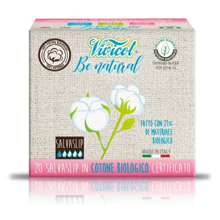 Protej slip ultra subtire din bumbac bio, hipoalergenic (20 buc) - VIVICOT Be Natural