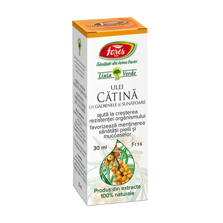 Ulei de catina cu galbenele si sunatoare F158, 30ml, Fares