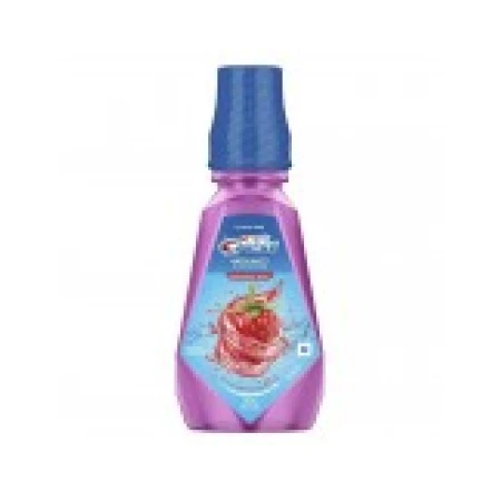 Apa de Gura, Crest, Strawberry Rush, fara alcool, cu fluor, aroma capsuni, pentru copii, 500ml