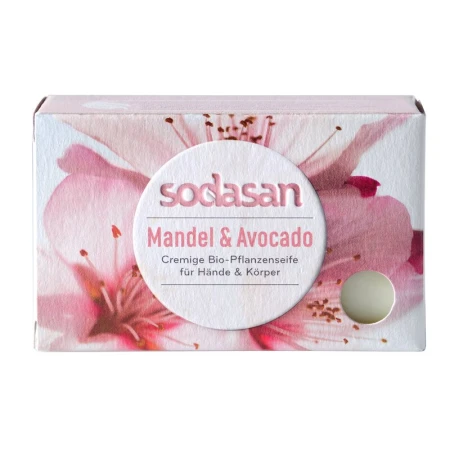 Sapun Crema Bio Migdale si Avocado 100 Gr Sodasan