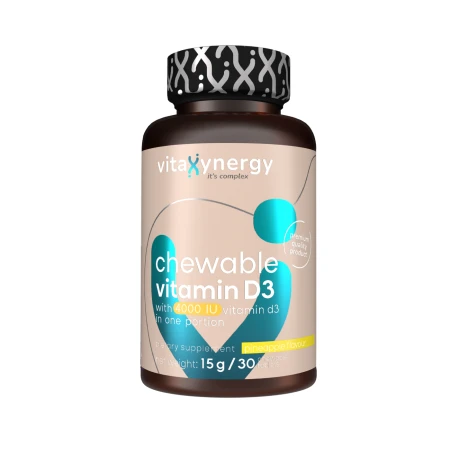 Vitamina D3 4000 UI masticabila, 30 tablete, Vitaxynergy