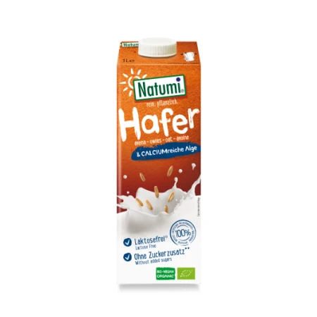 Bautura Bio fara zahar  din ovaz cu calciu, 1l, Natumi