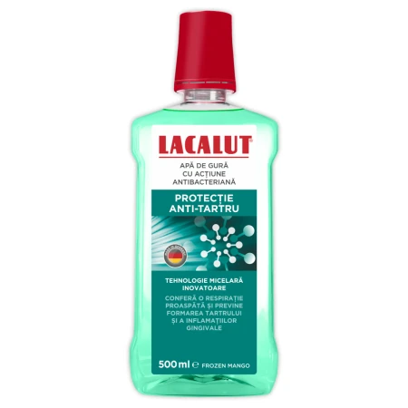 Apa de gura micelara protectie antitartru, 500ml, Lacalut