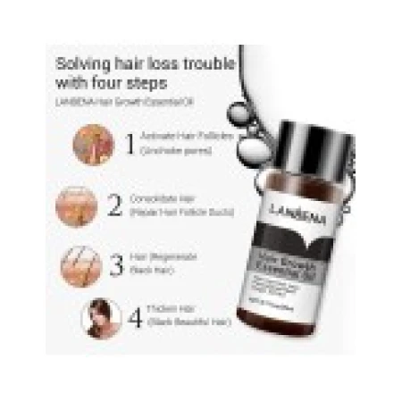 Ulei, Lanbena, Growth Essence, impotriva Caderii Parului, 100% Natural, 20ml