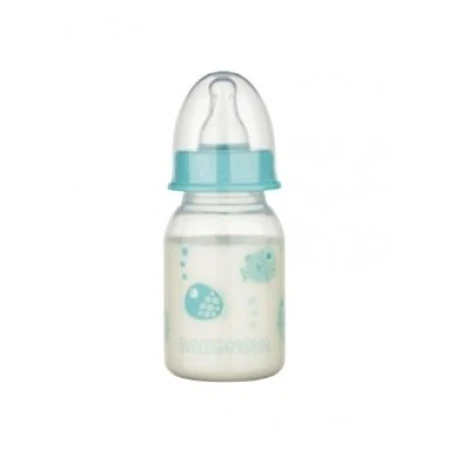 Biberon PP cu tetita rotunda si decor cu animalute 46010, 120ml, Baby Nova