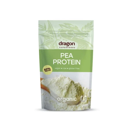Pudra proteica din mazare galbena bio 200g Dragon Superfoods
