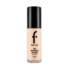 Fond de ten Invisible Cover HD 80 Soft Beige, 30ml, Flormar