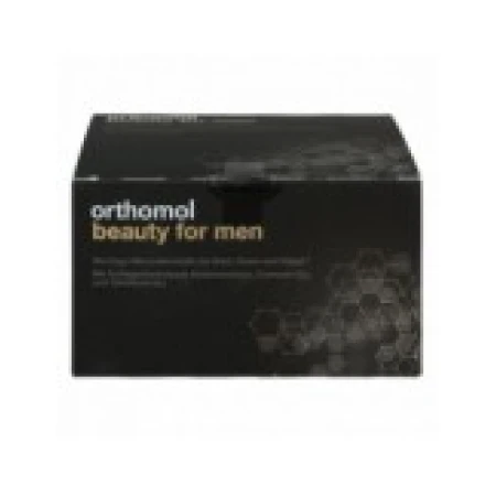 Supliment Alimentar, Orthomol, Beauty for Men, pentru Piele Fina, cu Colagen, Acid Hialuronic si Coenzima Q10, 30 fiole
