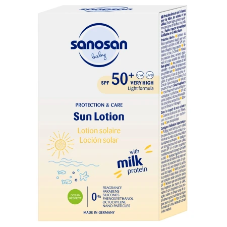 Lotiune protectie solara pentru copii SPF50+, 100ml, Sanosan