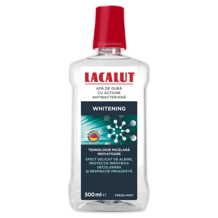 Apa de gura micelara Whitening, 500ml, Lacalut