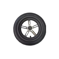 Roata si anvelopa cauciuc 8inch pentru trotineta electrica Xiaomi Mijia M365 (Negru)