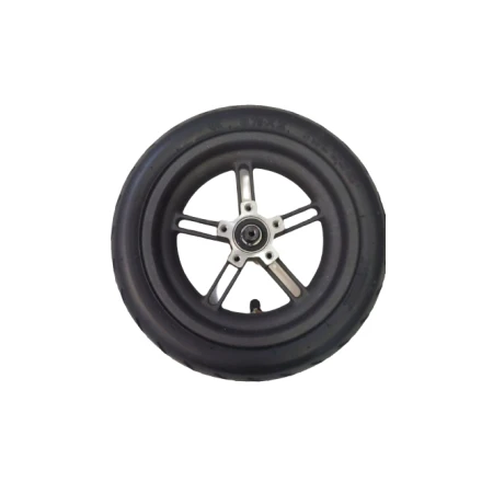 Roata si anvelopa cauciuc 8inch pentru trotineta electrica Xiaomi Mijia M365 (Negru)