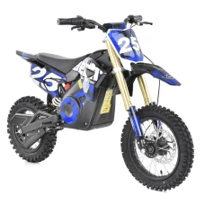 Motocicleta electrica pentru copii Kinderauto MotoBike 25 1000W 36V, roti 12 10 culoare albastra